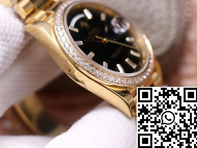 Yellow Dial Day-Date Black Gold M228348RBR-0001 EW Factory Rolex 0507